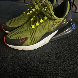 Nike Air Max 270 Olive and Black Men's Shoes